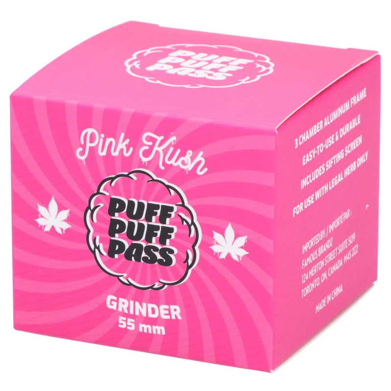 628178014287 Puff Puff Pass 55mm 3 Stage Grinder PINK KUSH 04