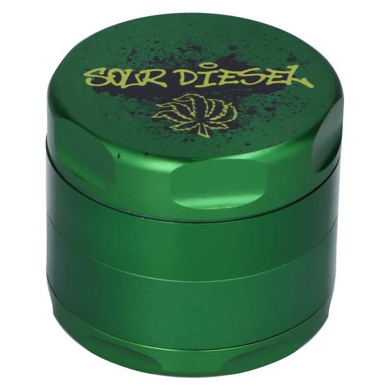 628178014294 Puff Puff Pass 55mm 3 Stage Grinder SOUR DIESEL 01
