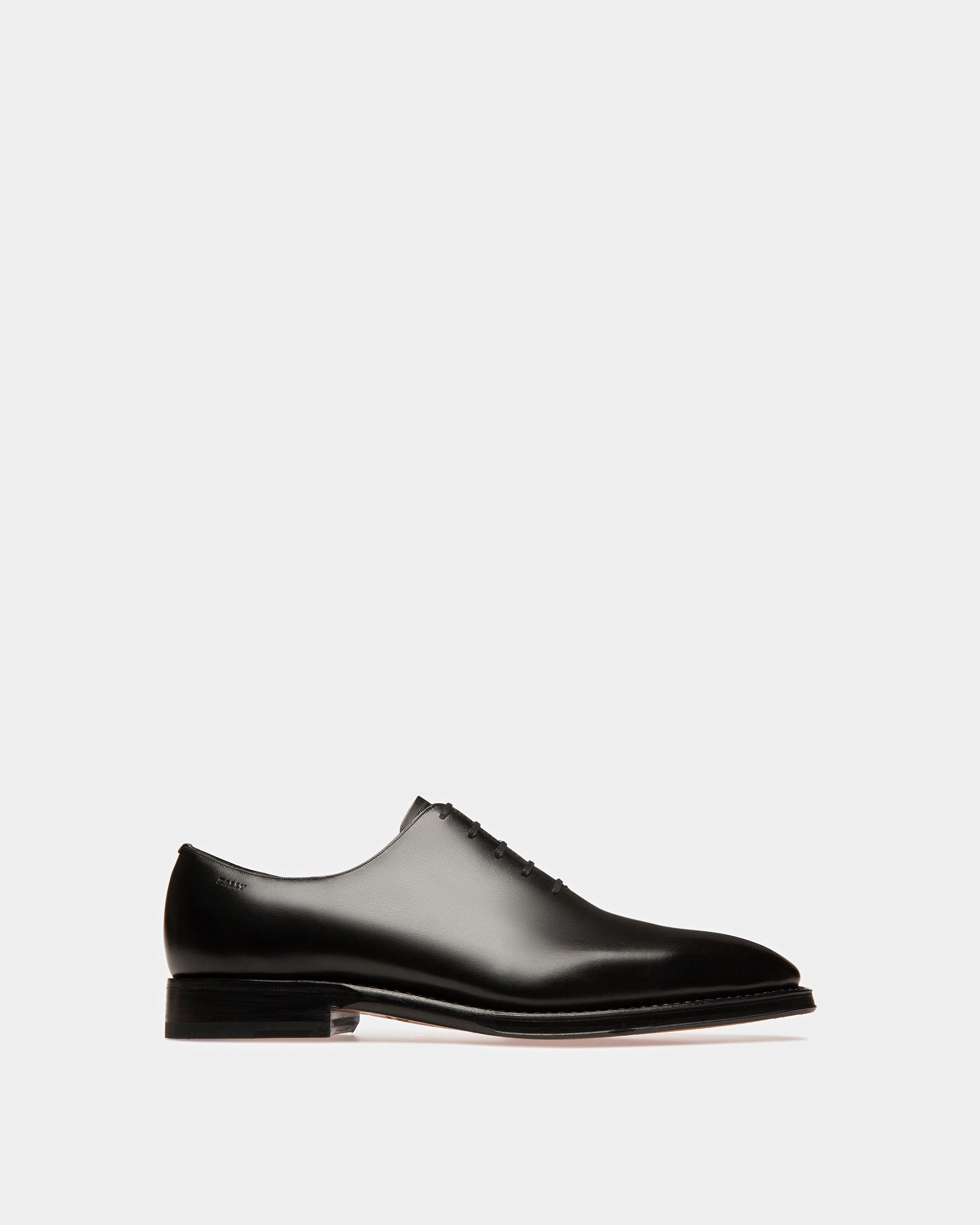 Scolder | Men's Oxfords | Black Leather | Bally | Still Life Side