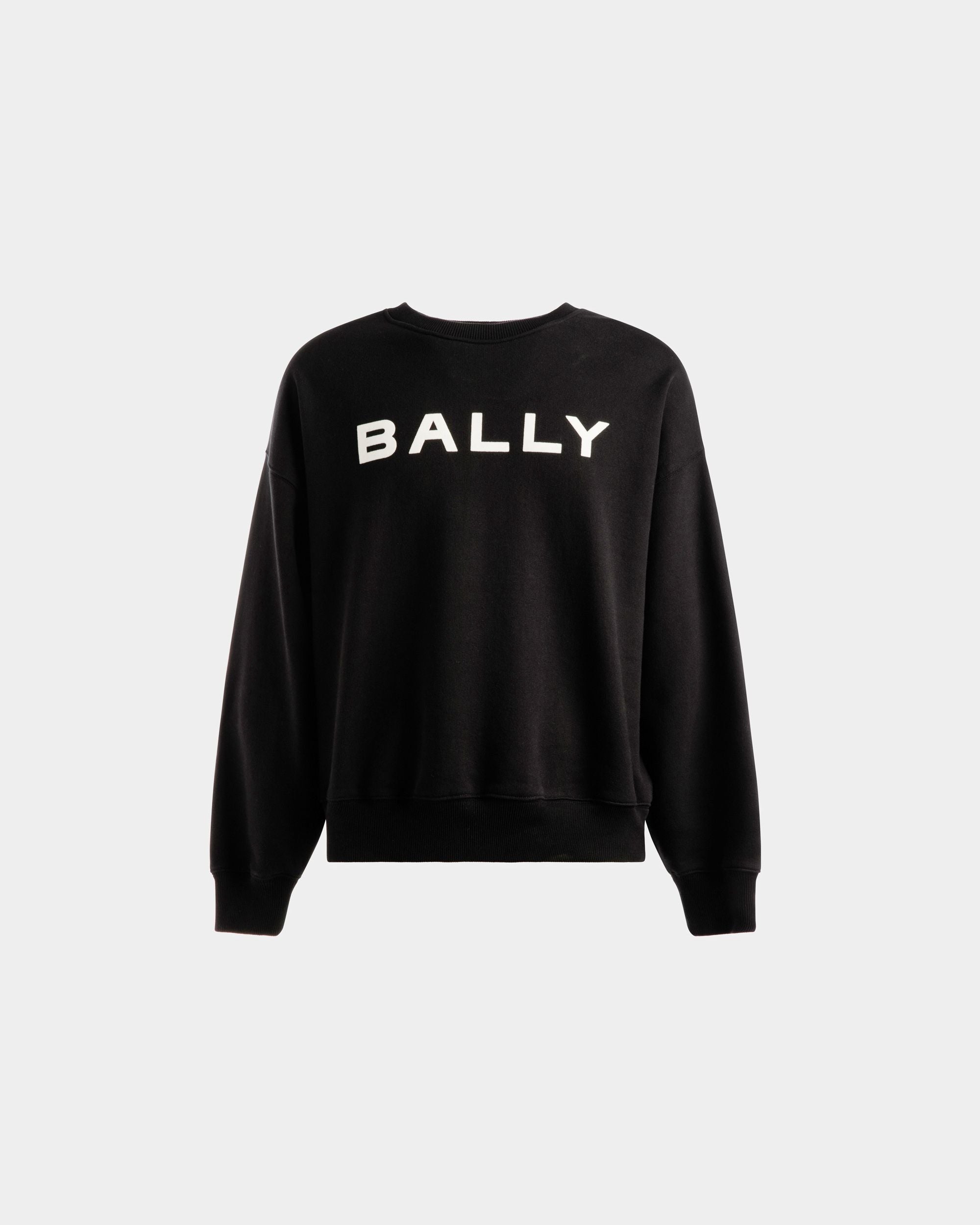 Logo Sweatshirt | Sweatshirt für Herren | Schwarze Baumwolle | Bally | Still Life Vorderseite