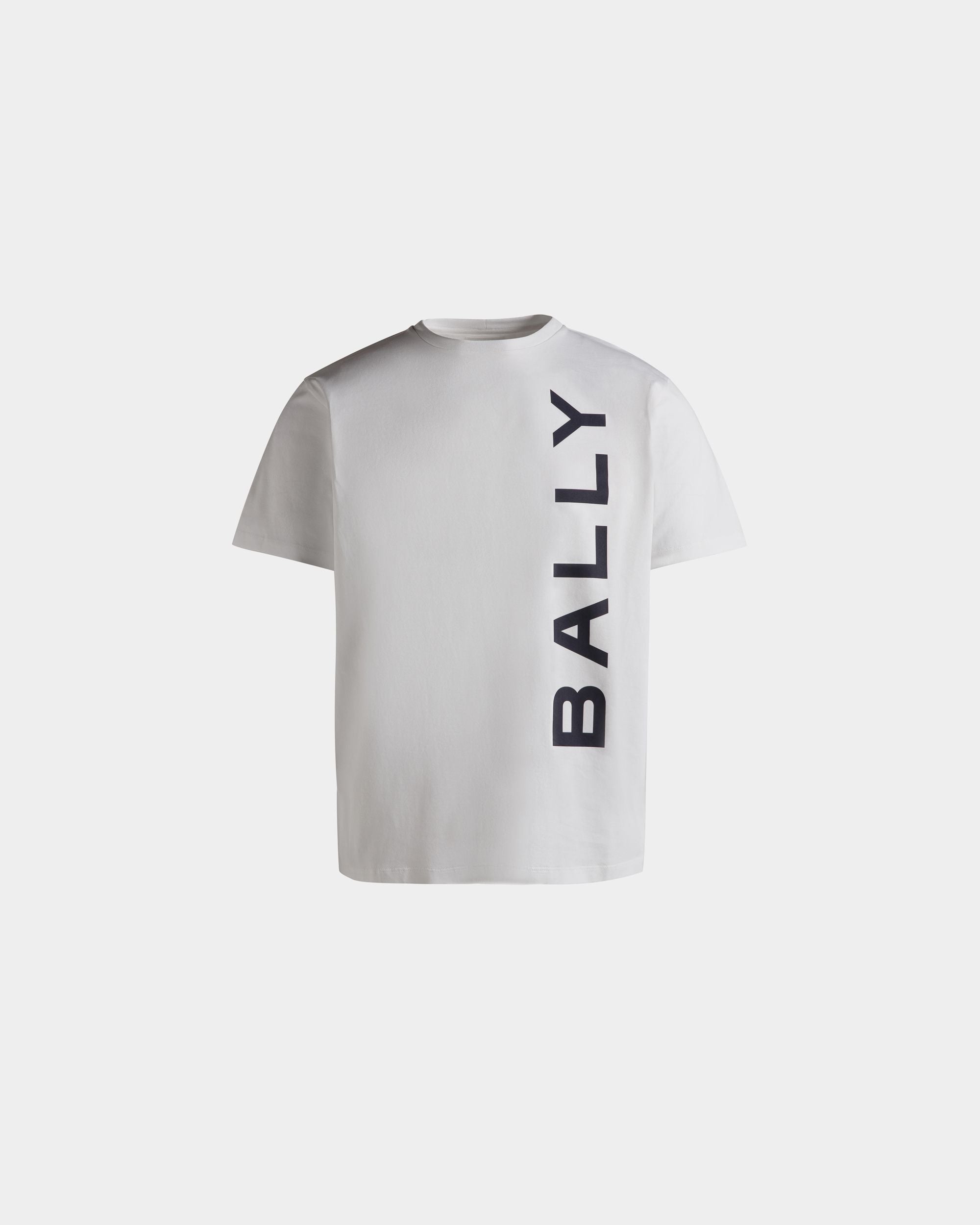Herren-T-Shirt aus weißer Baumwolle | Bally | Still Life Vorderseite