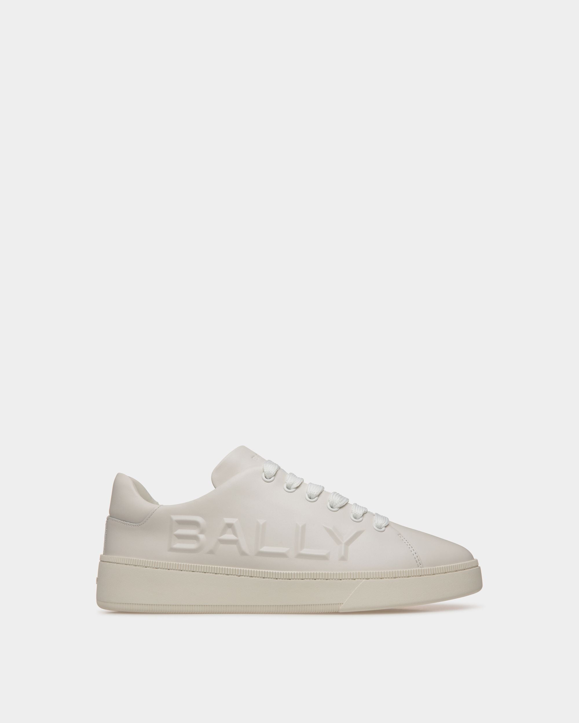 Men's Raise Sneaker in White Leather | Bally | Still Life Side