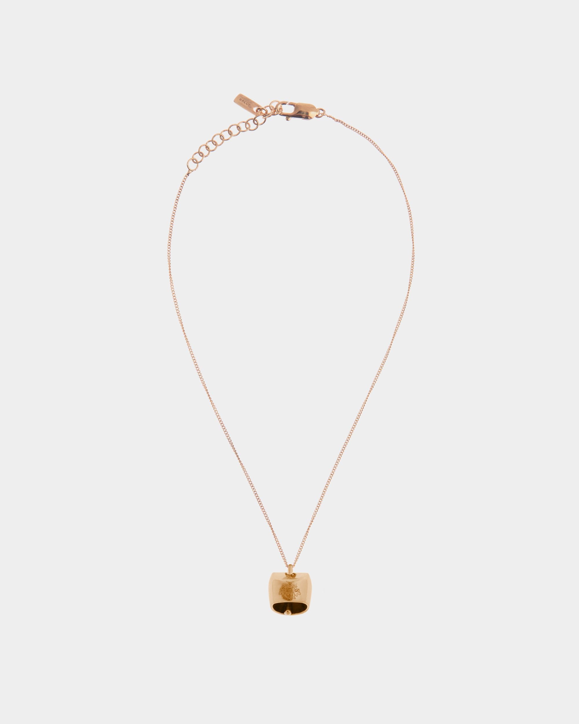 Women's Belle Necklace in Gold Eco Brass | Bally | Still Life Front