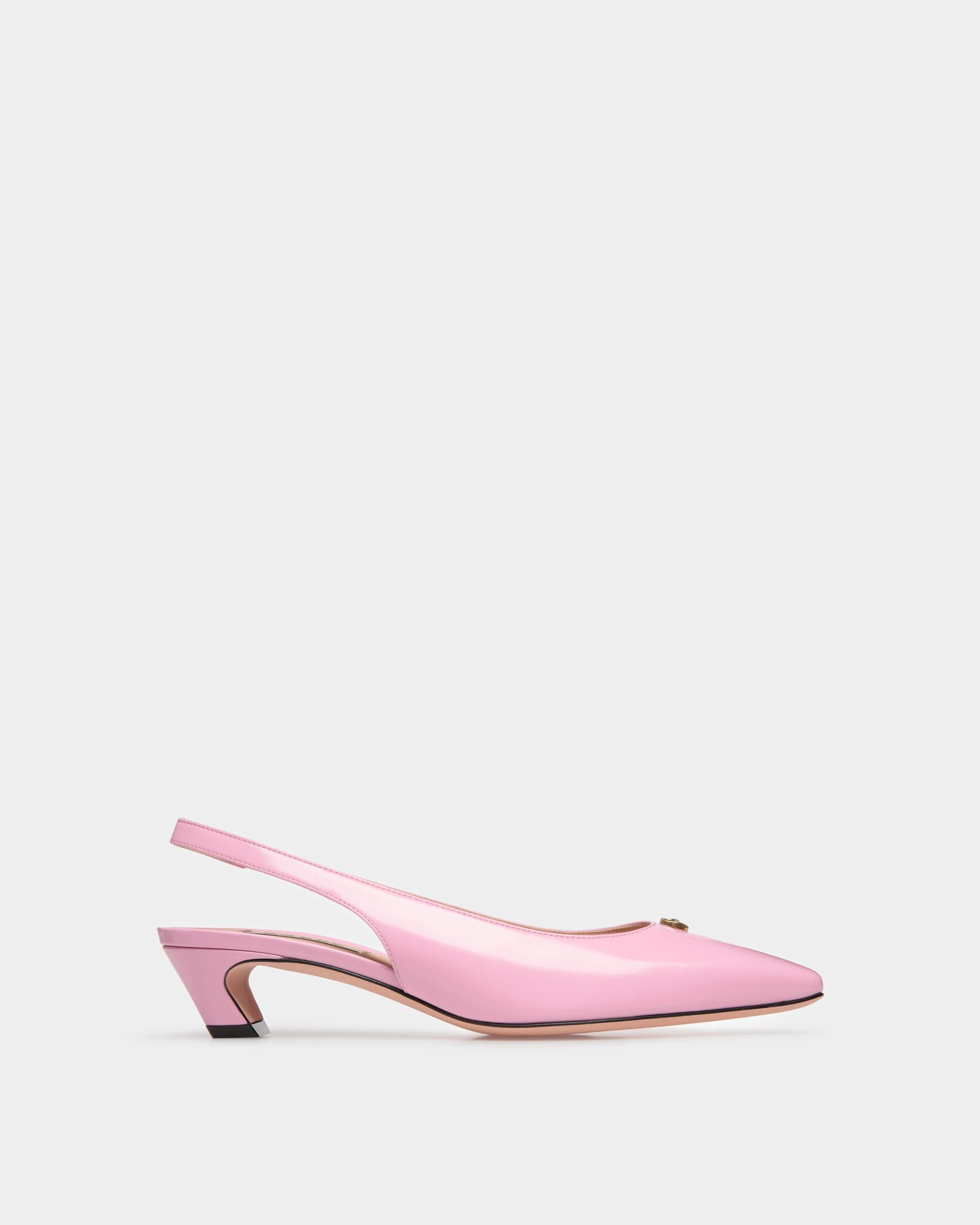 Sylt | Damen-Slingpumps aus rosa Leder | Bally | Still Life Seite