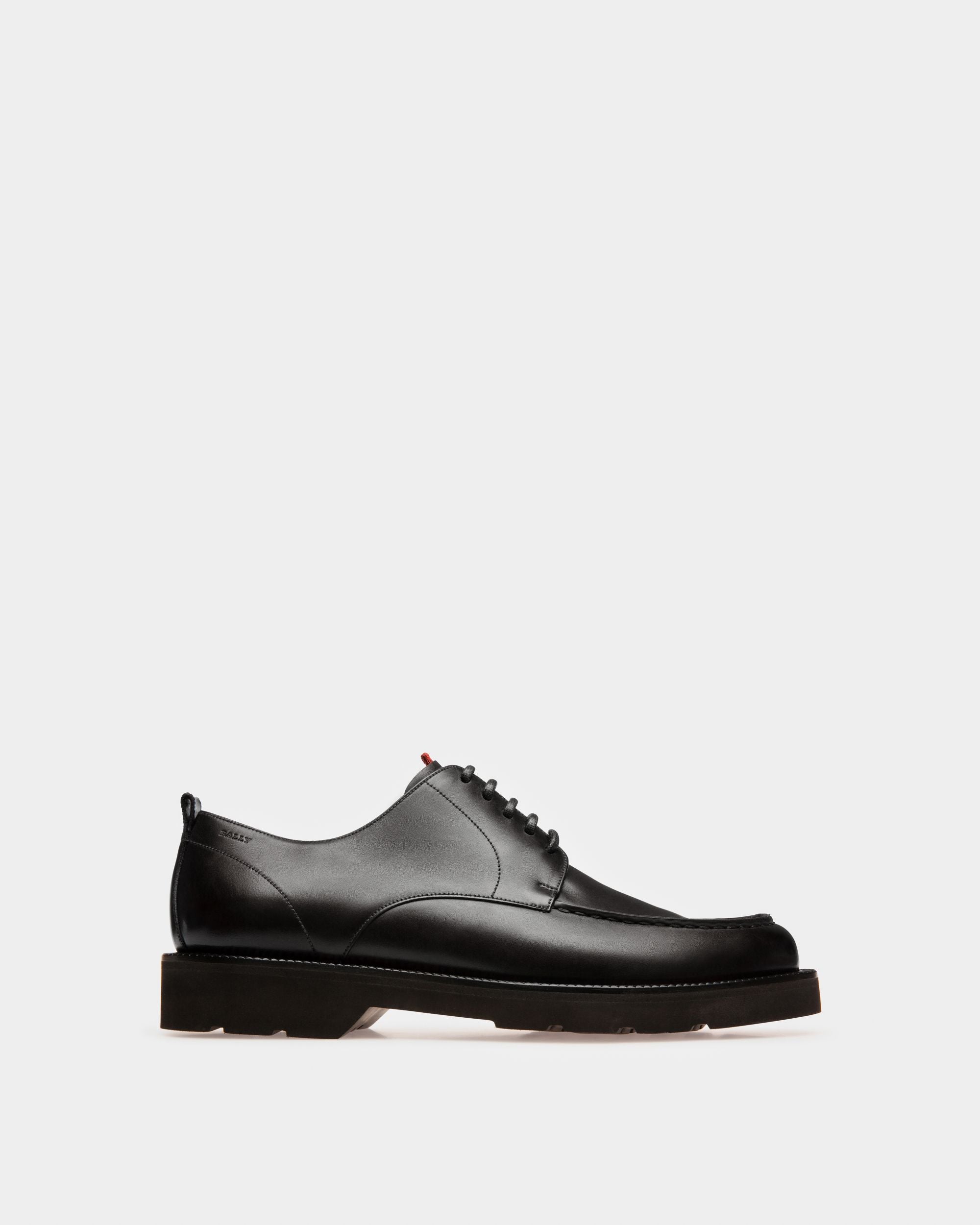 Men's Norber Leather Derby Shoes In Black | Bally