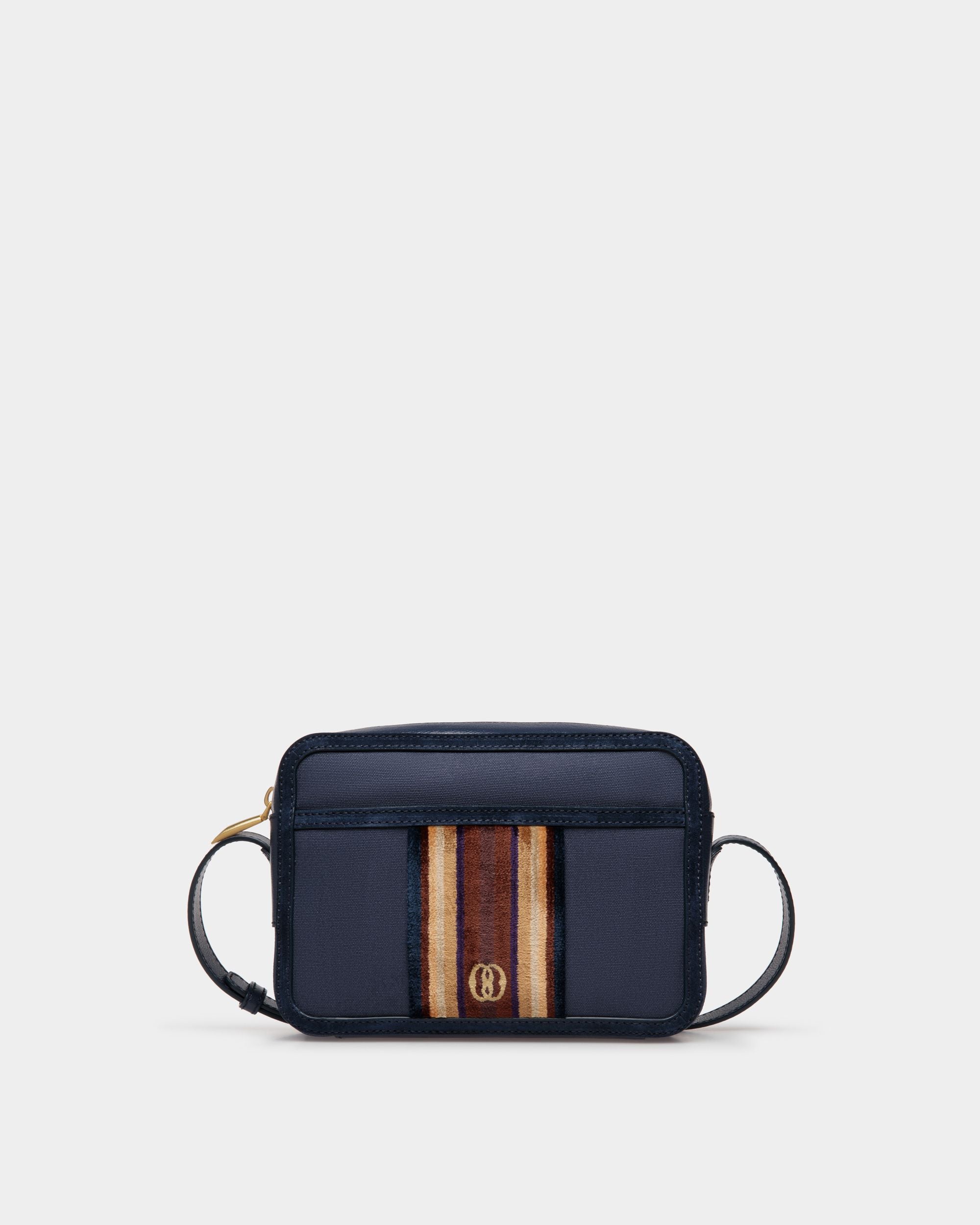 Day Out | Men's Crossbody Bag | Marine Fabric | Bally | Still Life Front