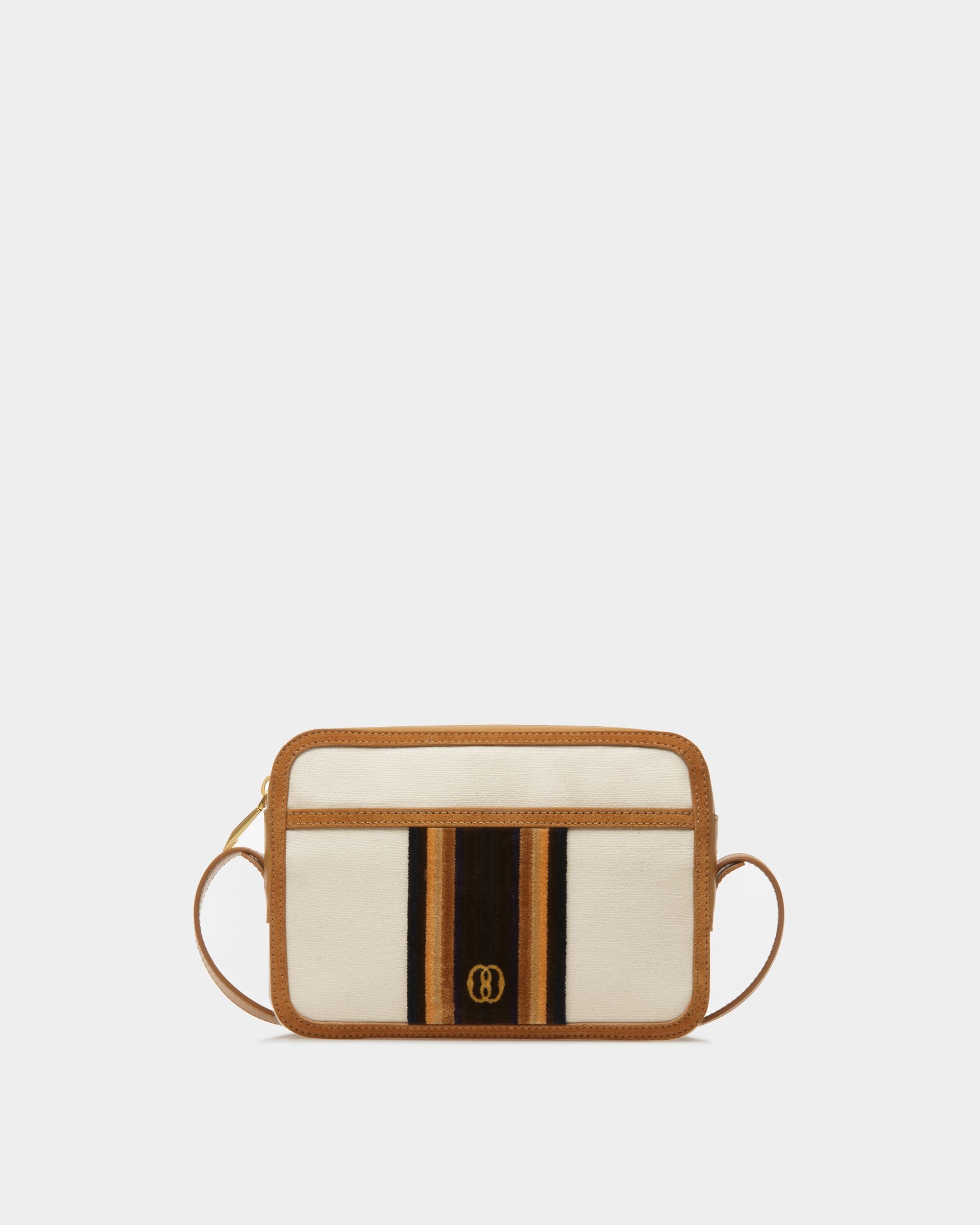 Day Out | Men's Crossbody Bag | Natural And Desert Fabric | Bally | Still Life Front
