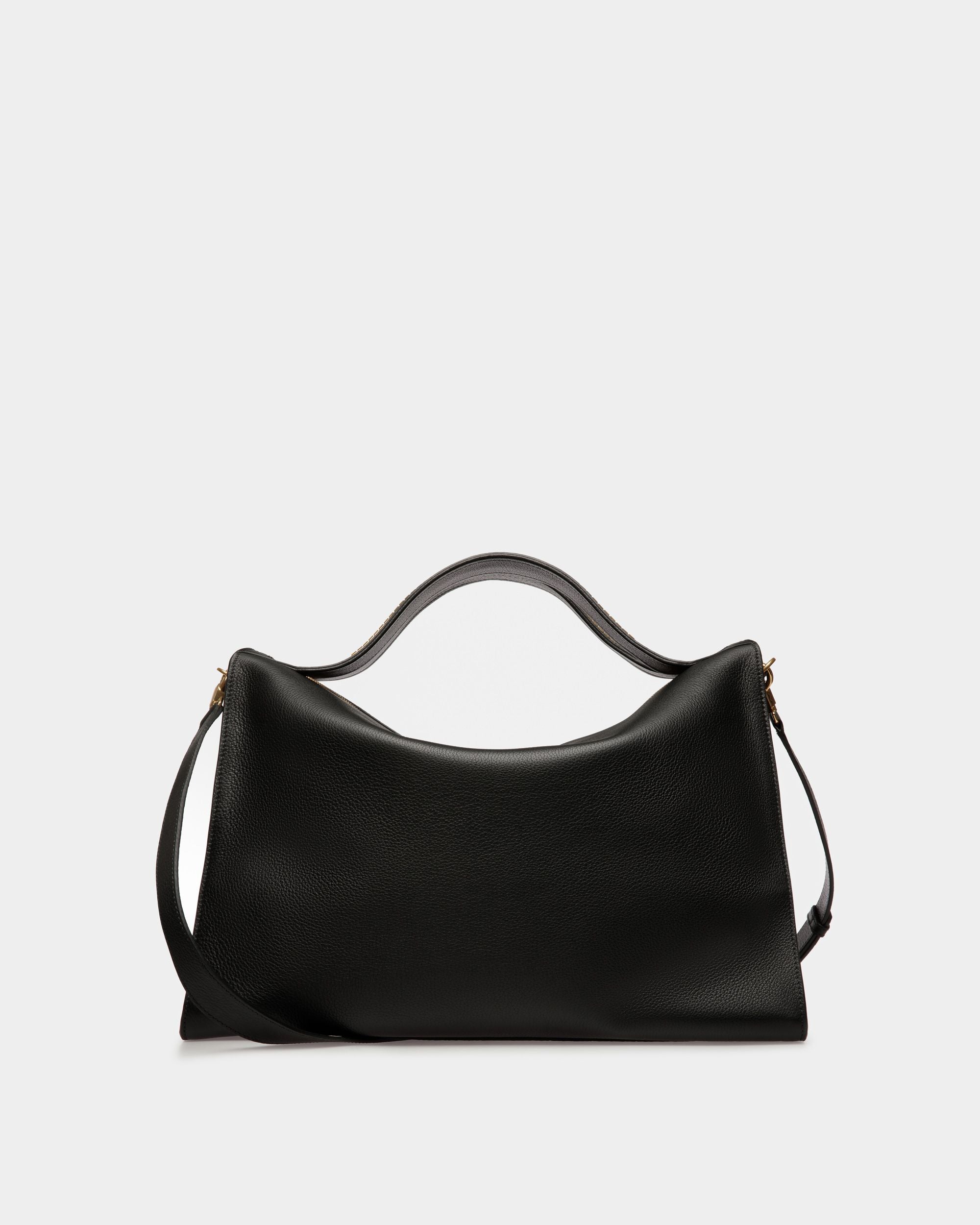 Arkle Soft Tote Bag | Men's Tote Bag | Black Leather | Bally | Still Life Front