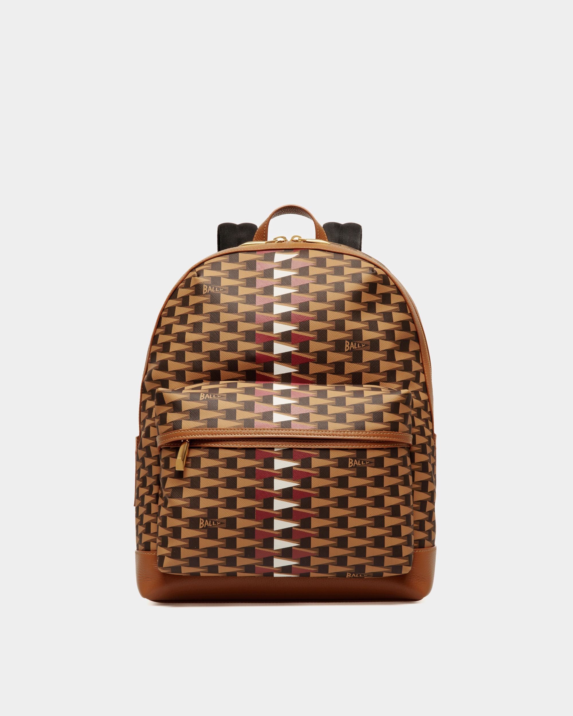 Men's Backpack In Desert Pennant Tpu | Bally | Still Life Front