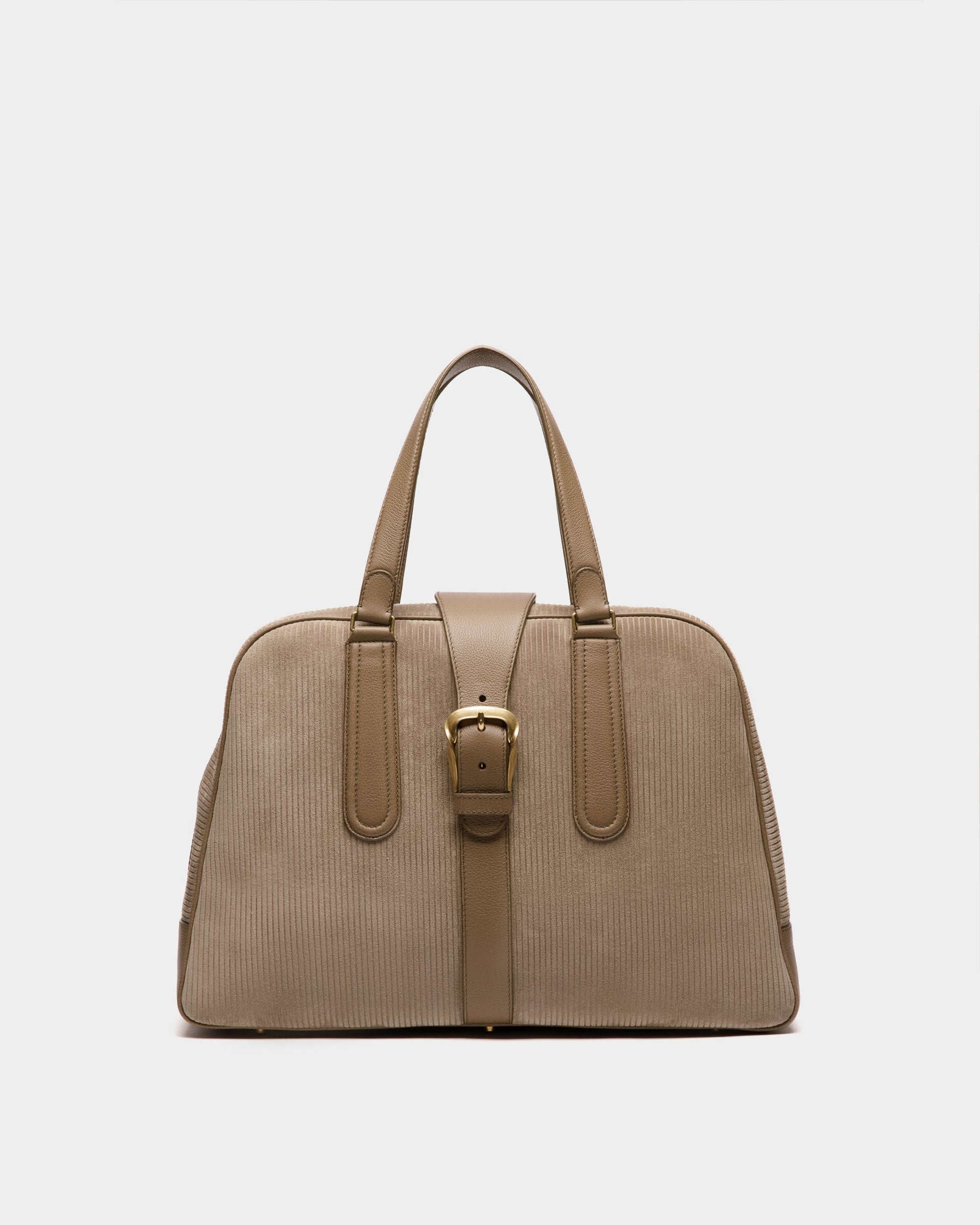 Bowling Bag | Men's Bowling Bag | Sepia Corduroy | Bally | Still Life Front