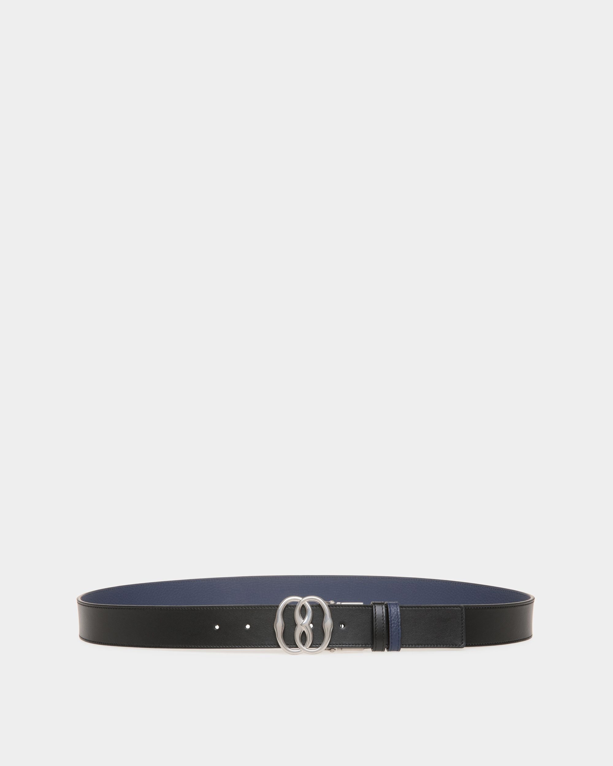 Bally Iconic | Men's Belt | Black Leather | Bally | Still Life Front