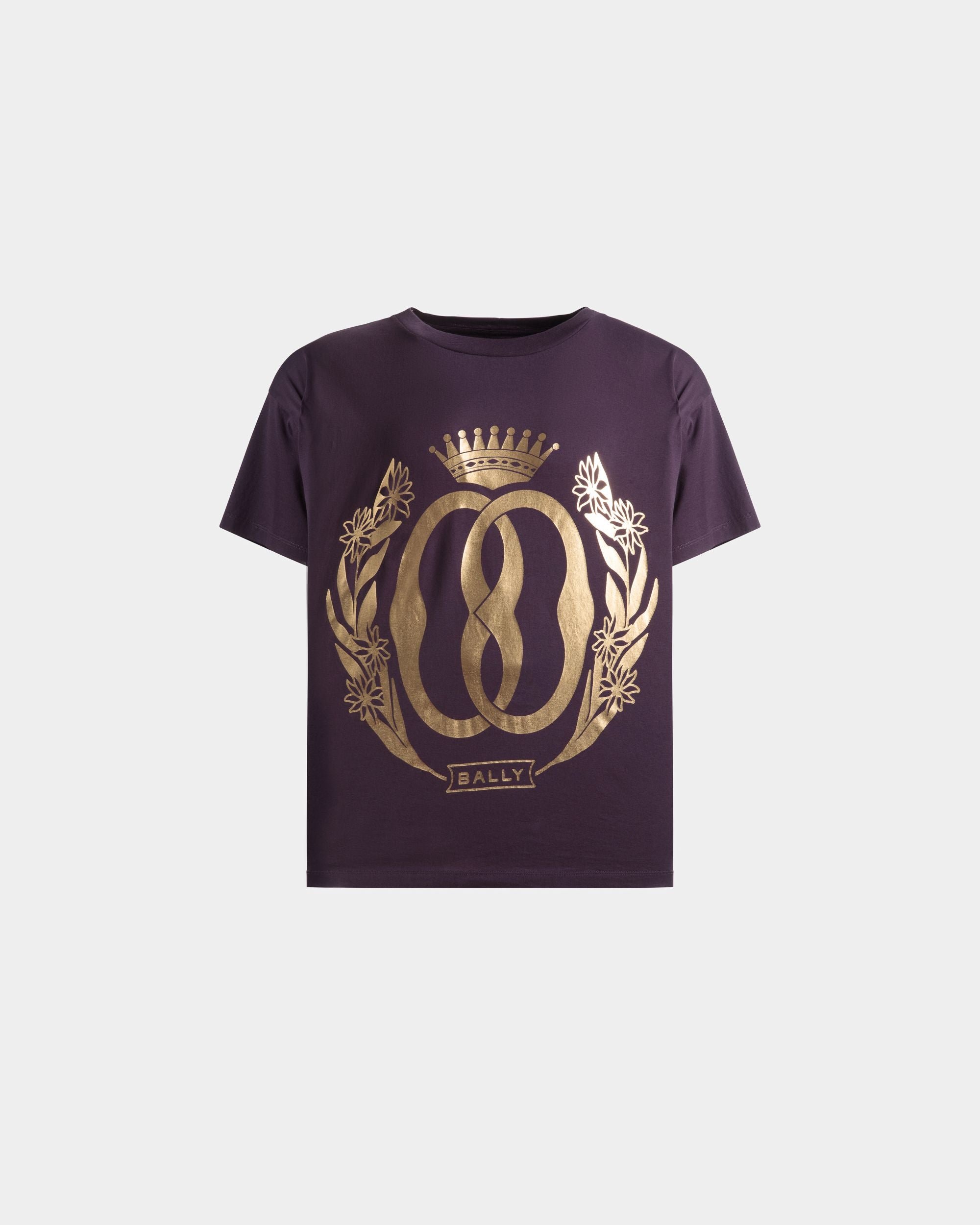 Foiled T-Shirt | Men's T-Shirt | Orchid Cotton | Bally | Still Life Front