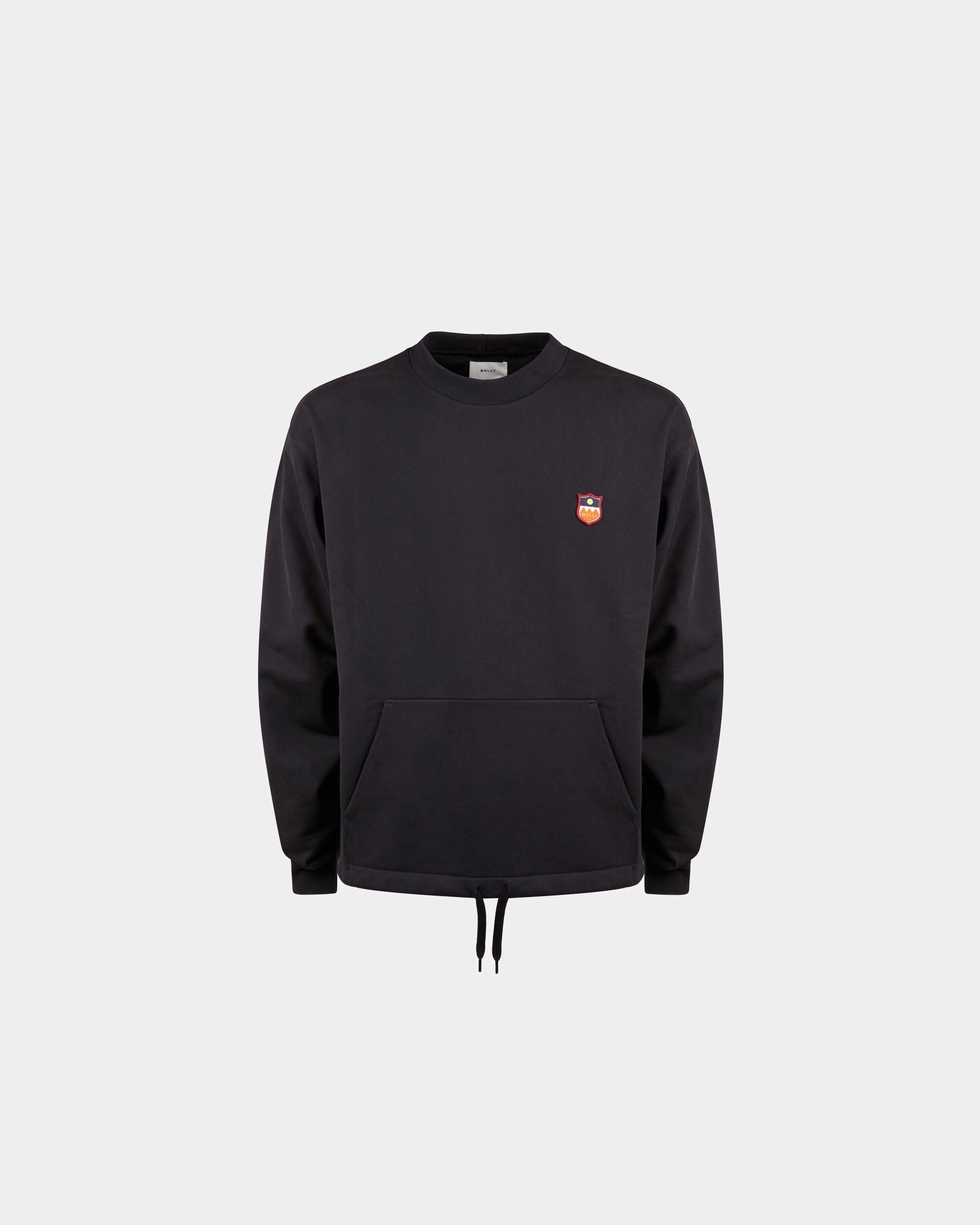 Men's Sweatshirt in Navy Blue Cotton | Bally | Still Life Front