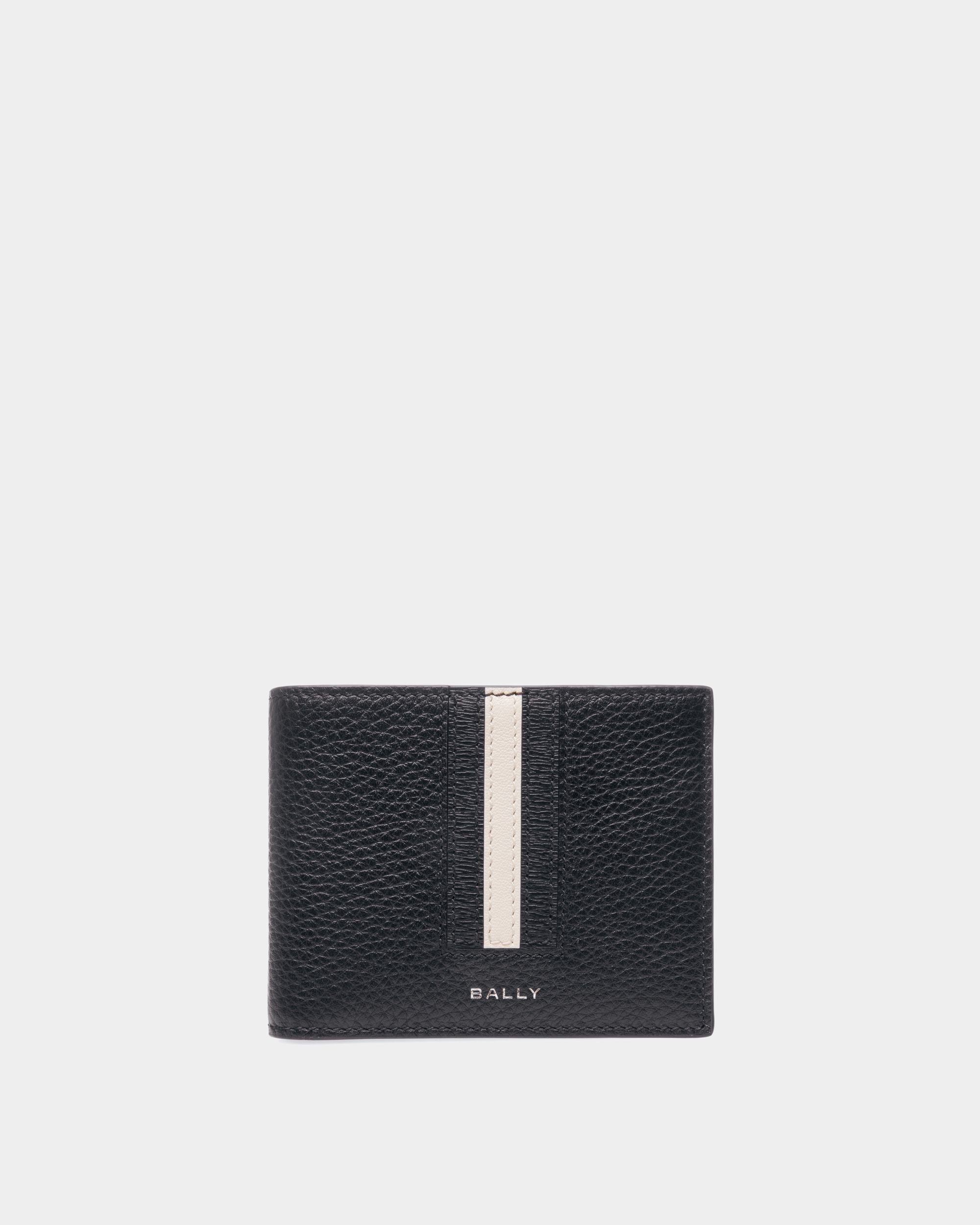 Ribbon Bi-fold Wallet | Men's Wallet | Midnight Leather | Bally | Still Life Front
