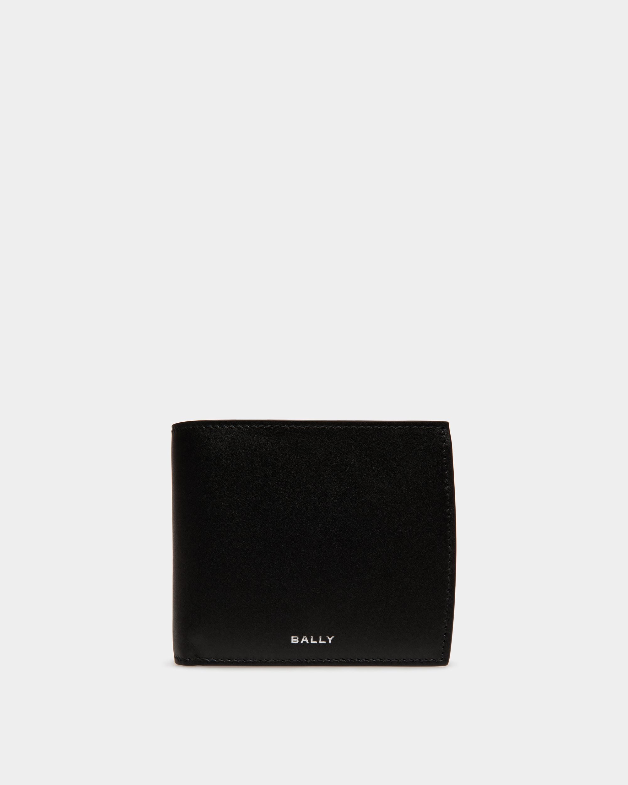 Busy Bally | Men's Bifold Wallet in Black Leather | Bally | Still Life Front