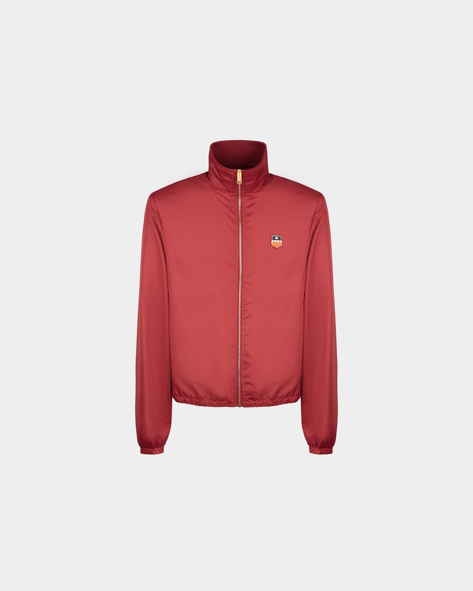 Men's Bomber in Red Nylon | Bally | Still Life Front