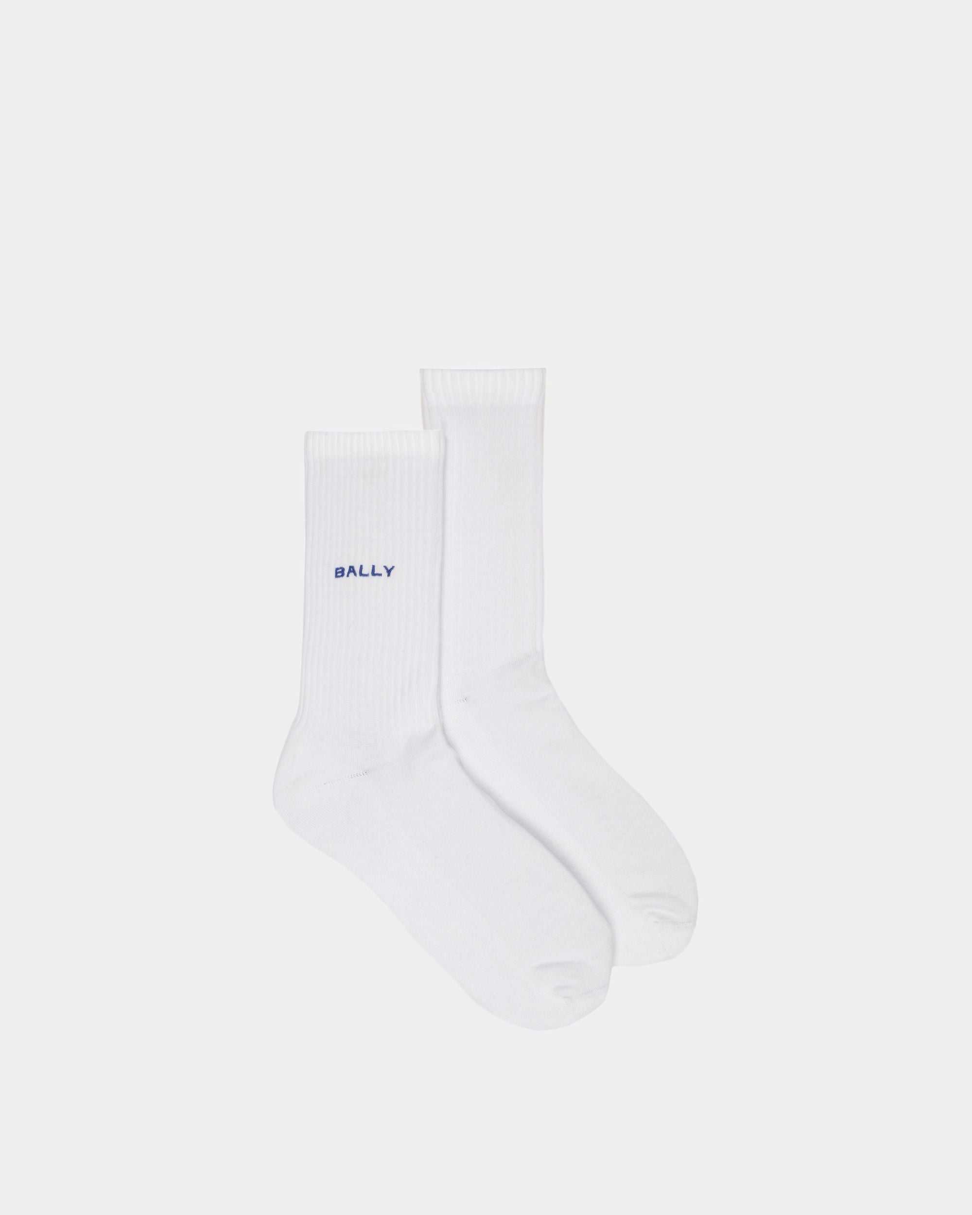 Men's Socks in White Cotton | Bally | Still Life Top