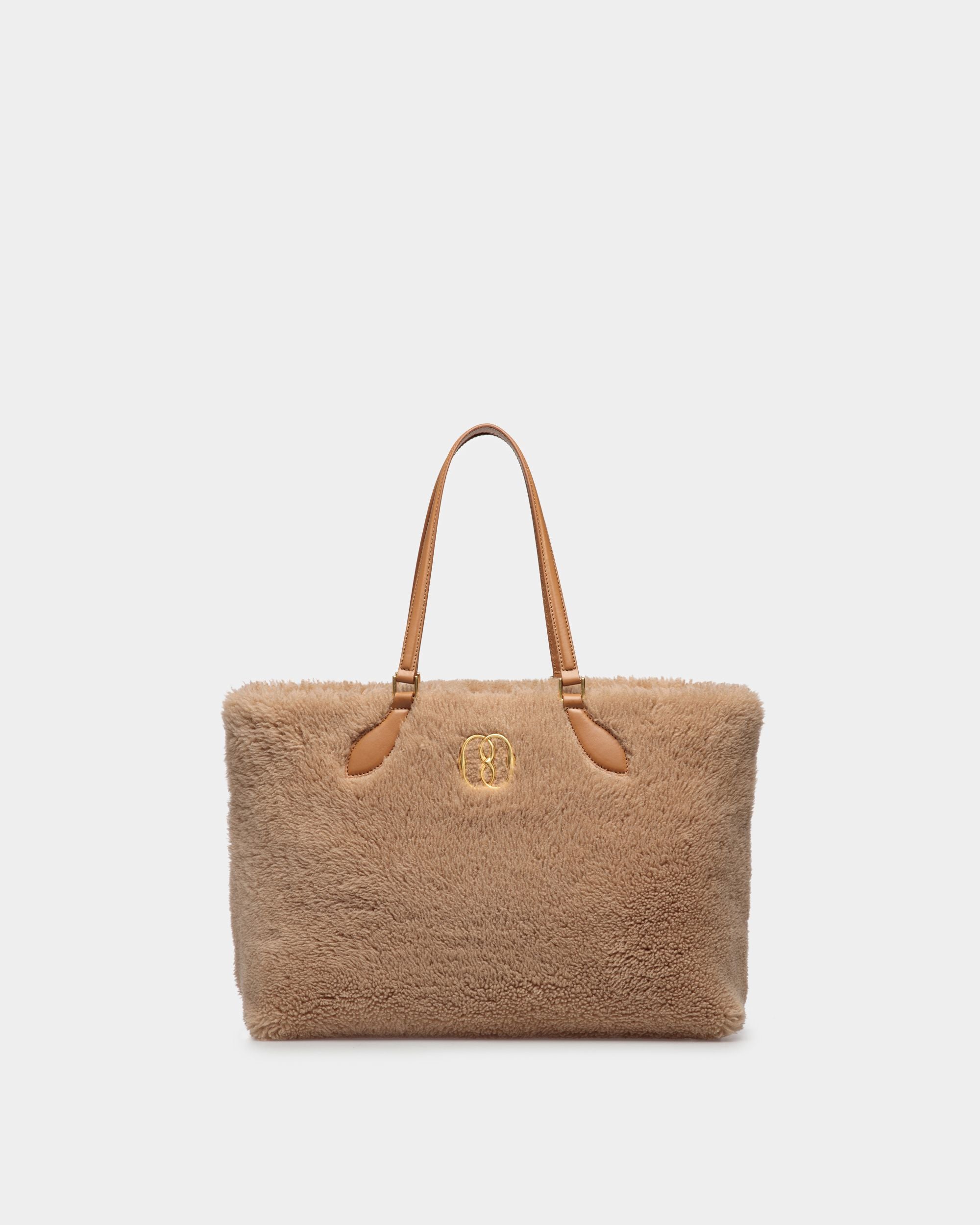 Tote | Women's Accessories | Beige Wool | Bally | Still Life Front