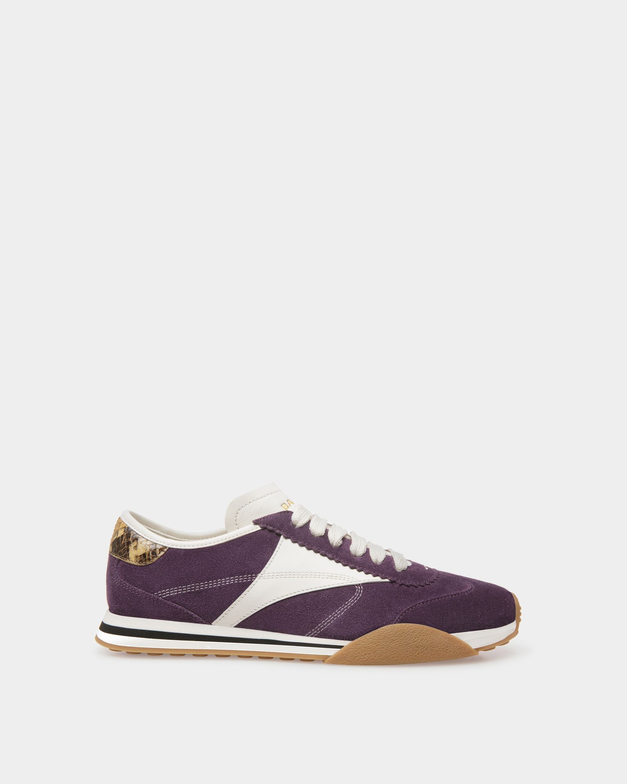 Sonney | Women's Sneakers | Orchid And White Leather | Bally | Still Life Side