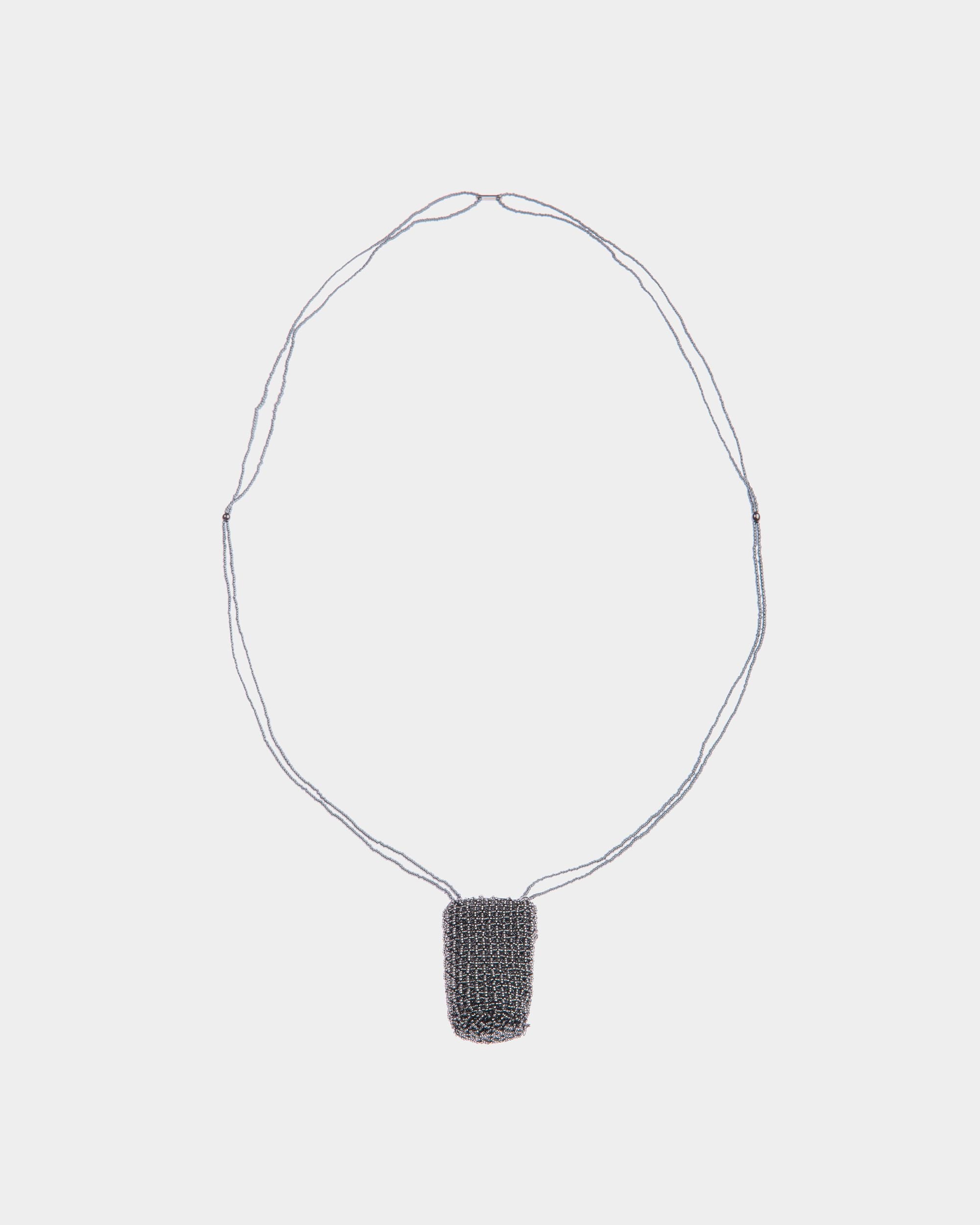 Women's Ethnic Necklace in Silver Beads | Bally | Still Life Front