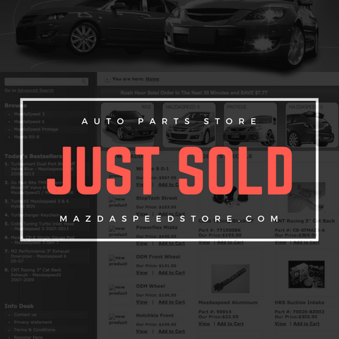 auto parts website for sale that just sold