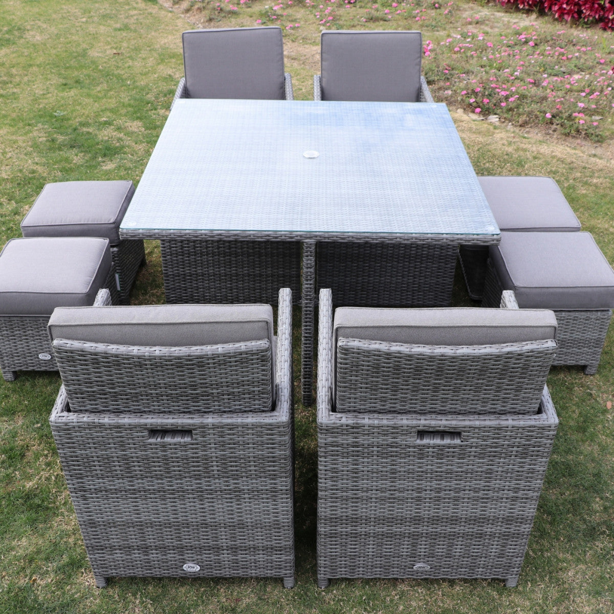 cuba cube rattan 4 seater set