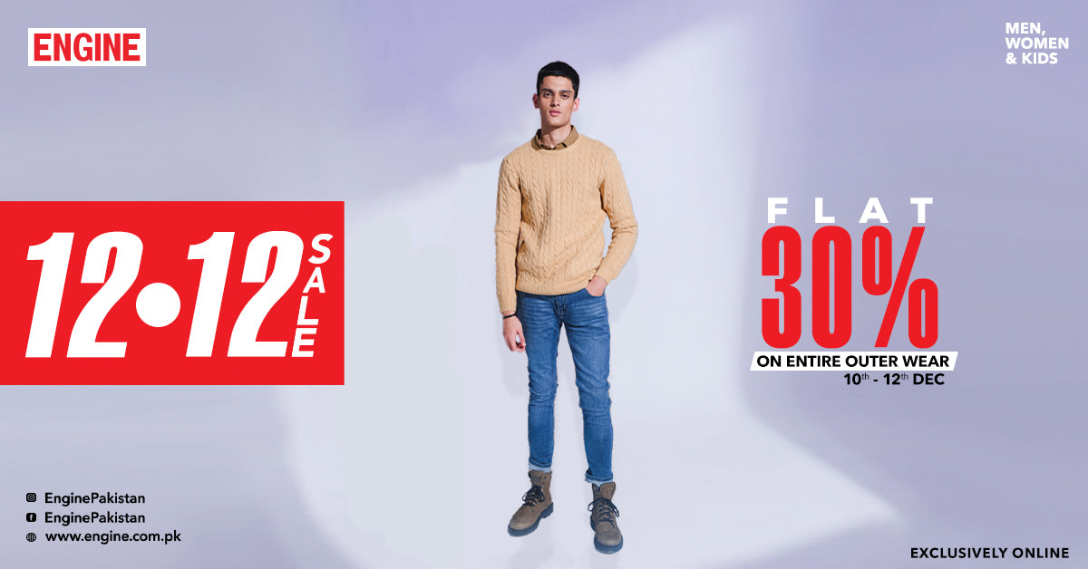 12 12 sale on men clothes, jeans, tees, sweaters, denim