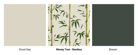 poodle and blonde money tree wallpaper and coat paints