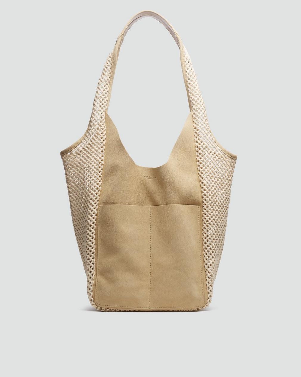 Rag & Bone Logan Large Summer Shopper Bag in Macadamia