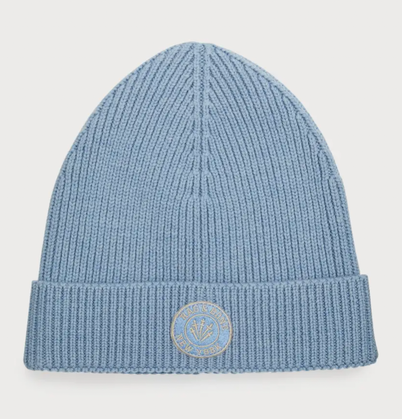 Rag & Bone Charlie Beanie in Light Blue