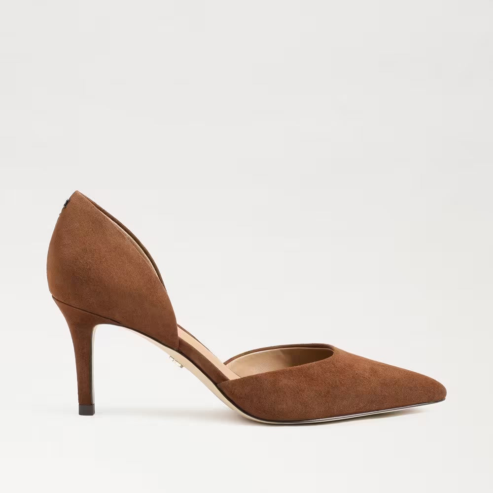 Sam Edelman Hazel Pointed Toe Heel Cappuccino Suede CoatTails