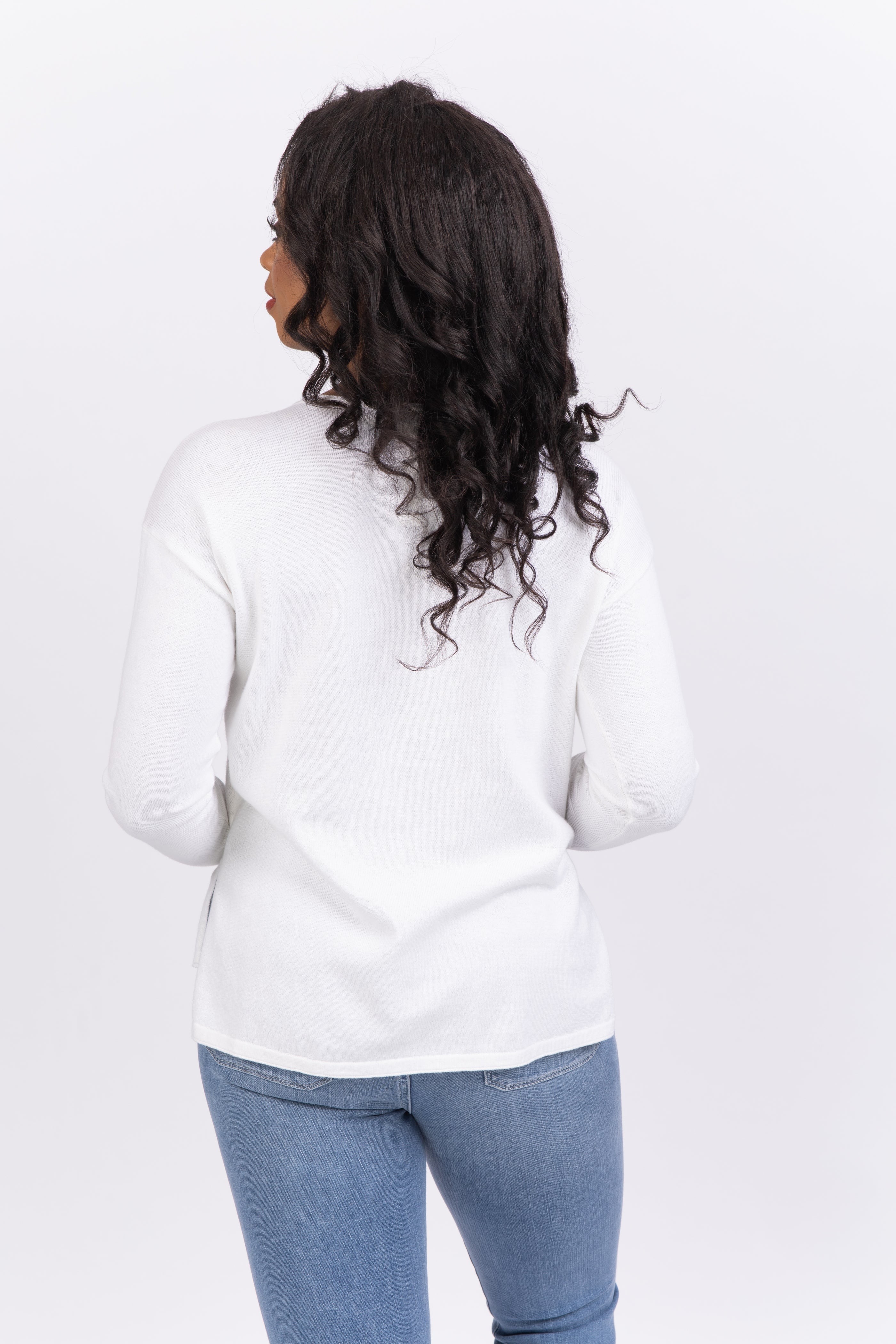 Elliott Lauren Double Layer Sweater in Glacier