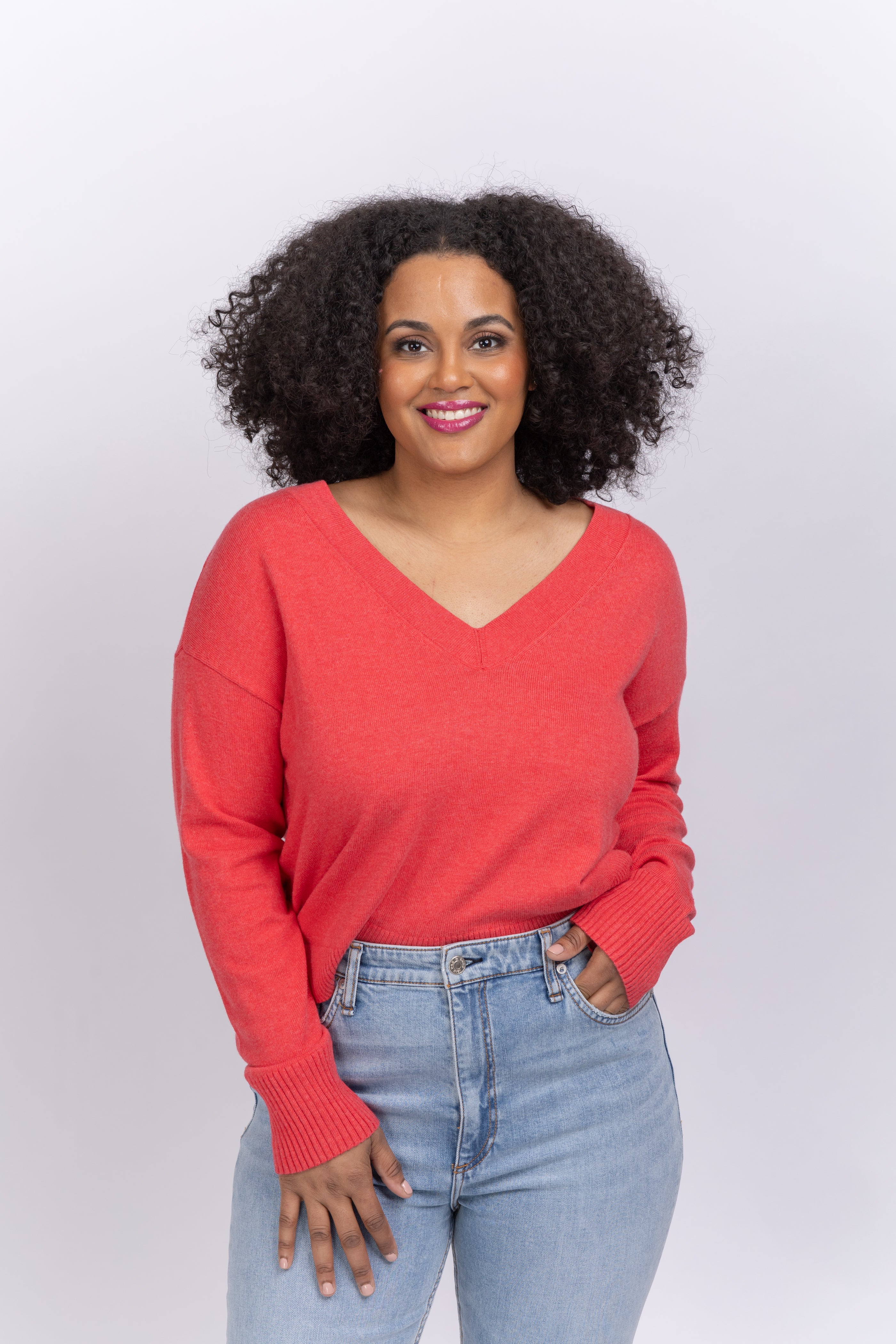 Nic+Zoe Shorty V Sweater In Gulf – CoatTails