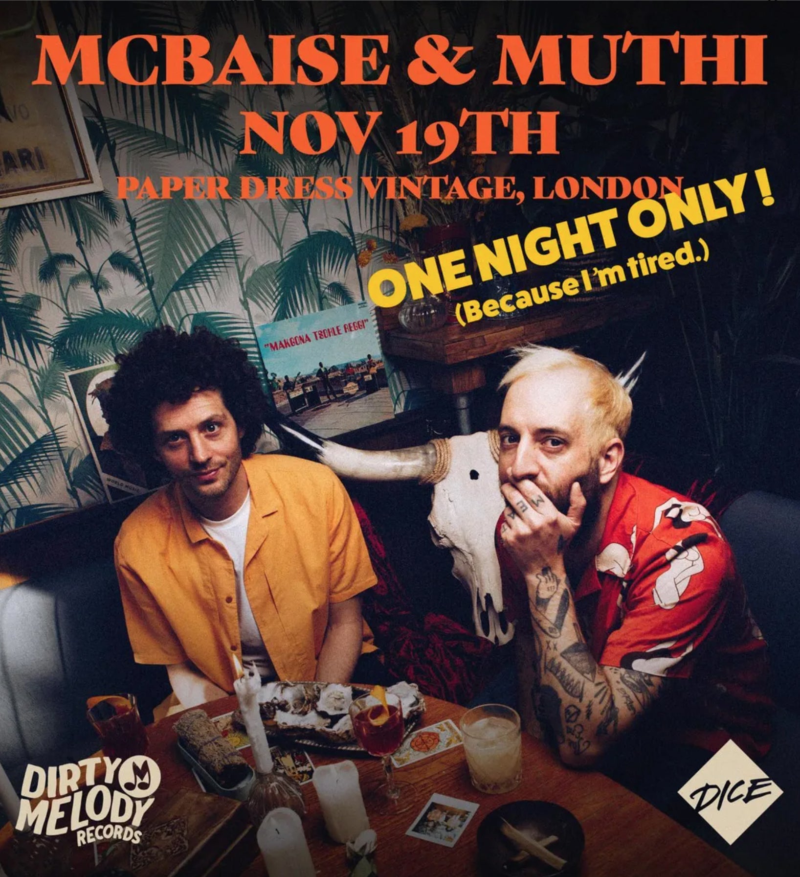 mcbaise x muthi live announcement poster