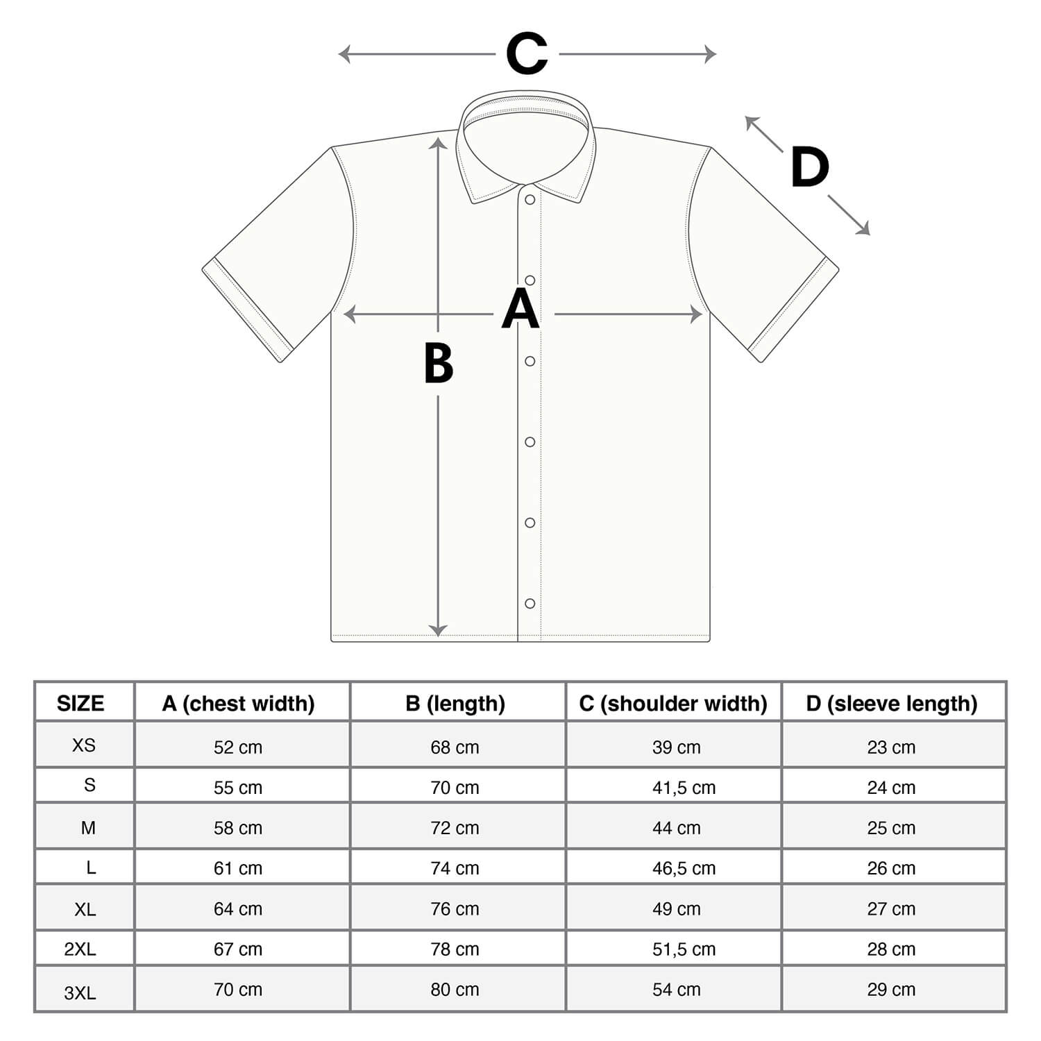 size-chart-hawaiin-shirt