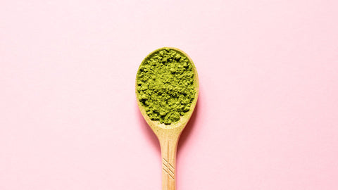 the texture of matcha