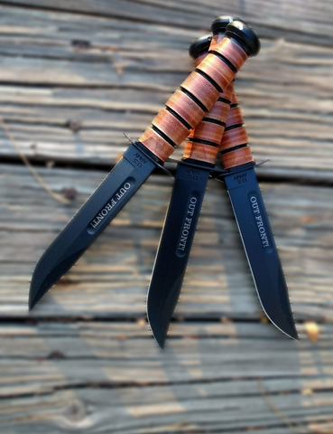 Engraved Kabar Knives
