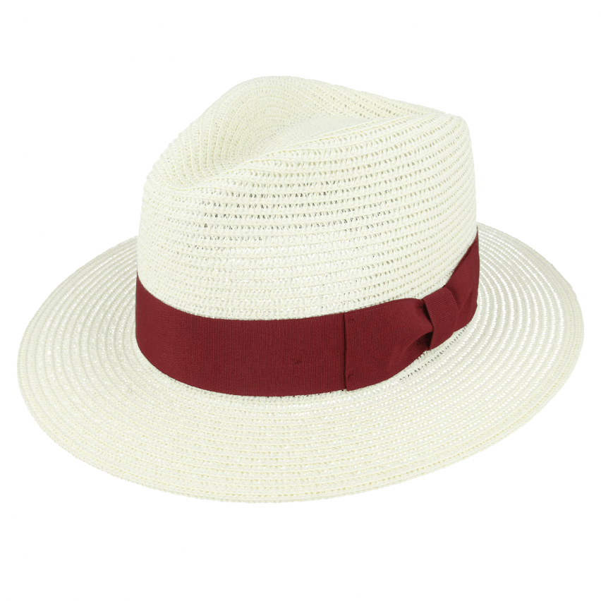 mens red straw hat