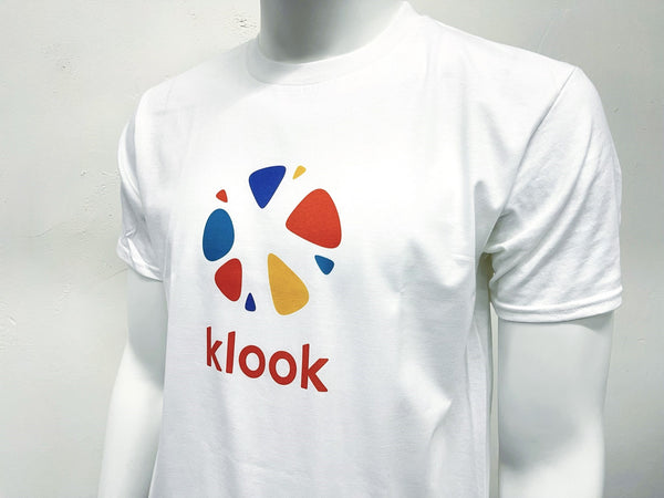 Cotton T-shirt Prinitng Order for Klook Company