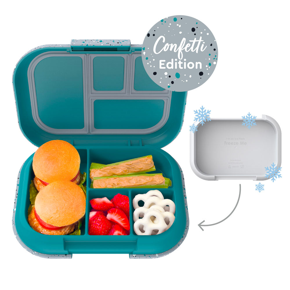 BOZ Bento Box for Kids - Kids Bento Lunch Box - Toddler Lunch Box for  Daycare - Leak Proof 4 Compartments Kids Lunch Container (Space)