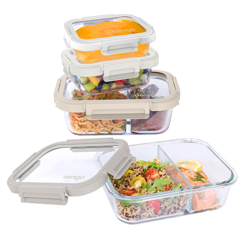 Dora - glass lunch box with lid 0.6 liters