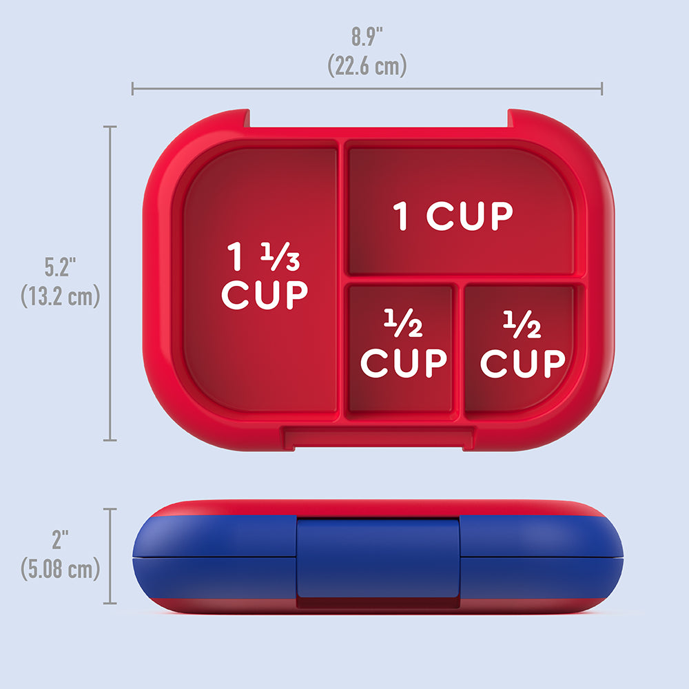 Bentgo Kids Chill Lunch Box (2-Pack)-Red/Royal