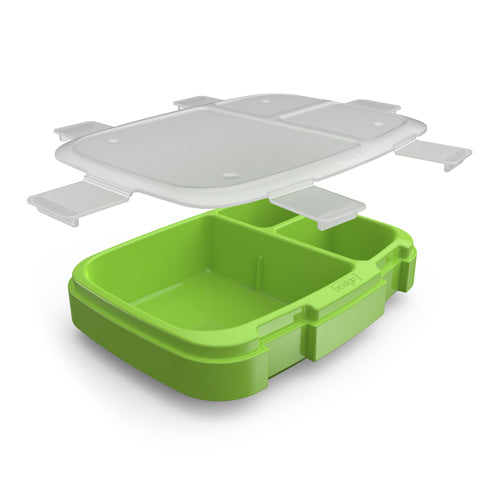 Bentgo Fresh – Leak-Proof, Versatile 4-Compartment Bento-Style Lunch Box  with Removable Divider, Portion-Controlled Meals for Teens and Adults  On-The-Go – BPA-Free, Food-Safe Materials (Green) 