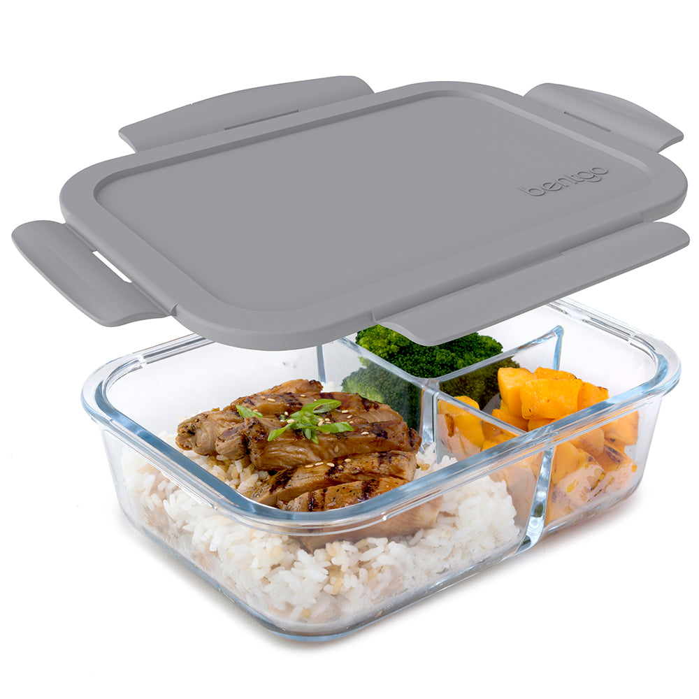 Bentgo 2pc Glass Meal Prep Container Set White Stone : Target