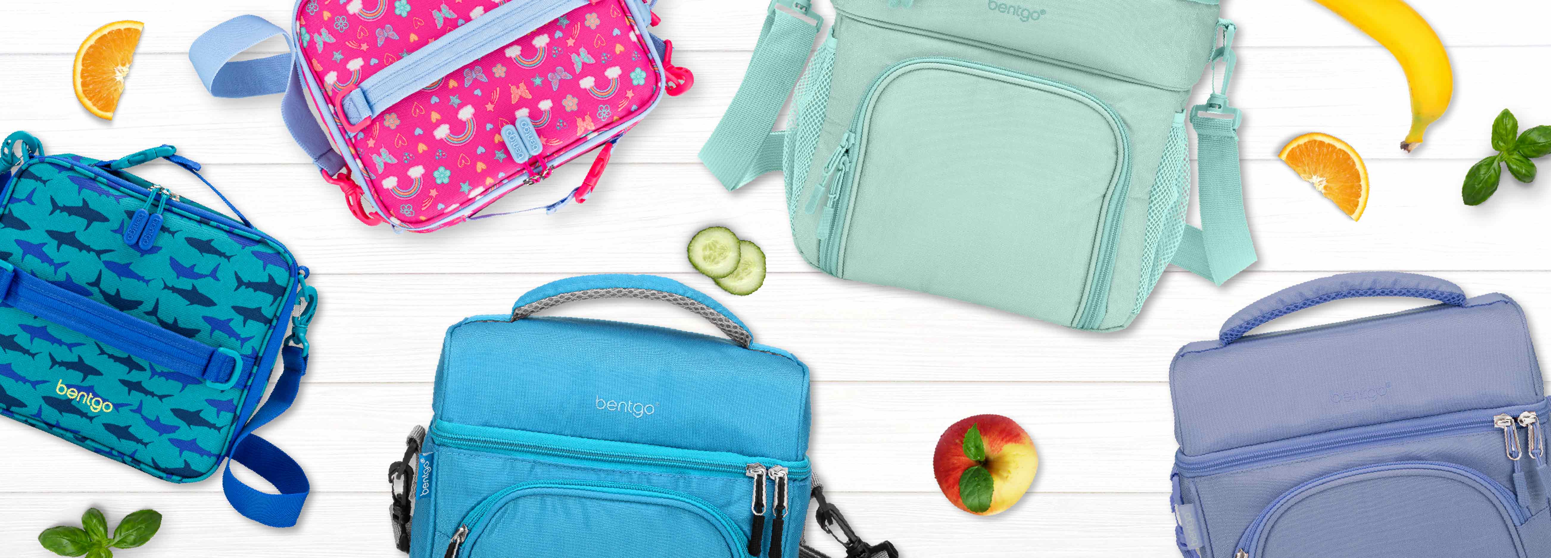 Bentgo Bag - Insulated Lunch Box Bag Keeps Food Cold on The Go - Blue