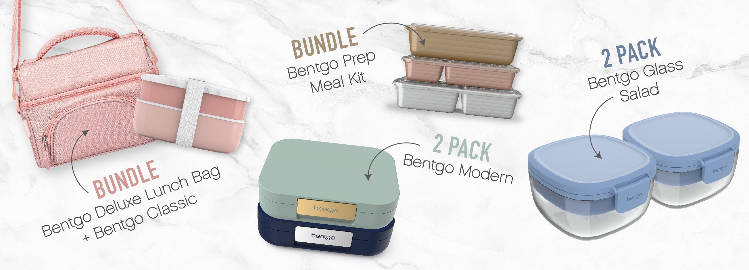 Bentgo Classic Lunch Box & Deluxe Bag | Bento Box & Lunch Bag Gray