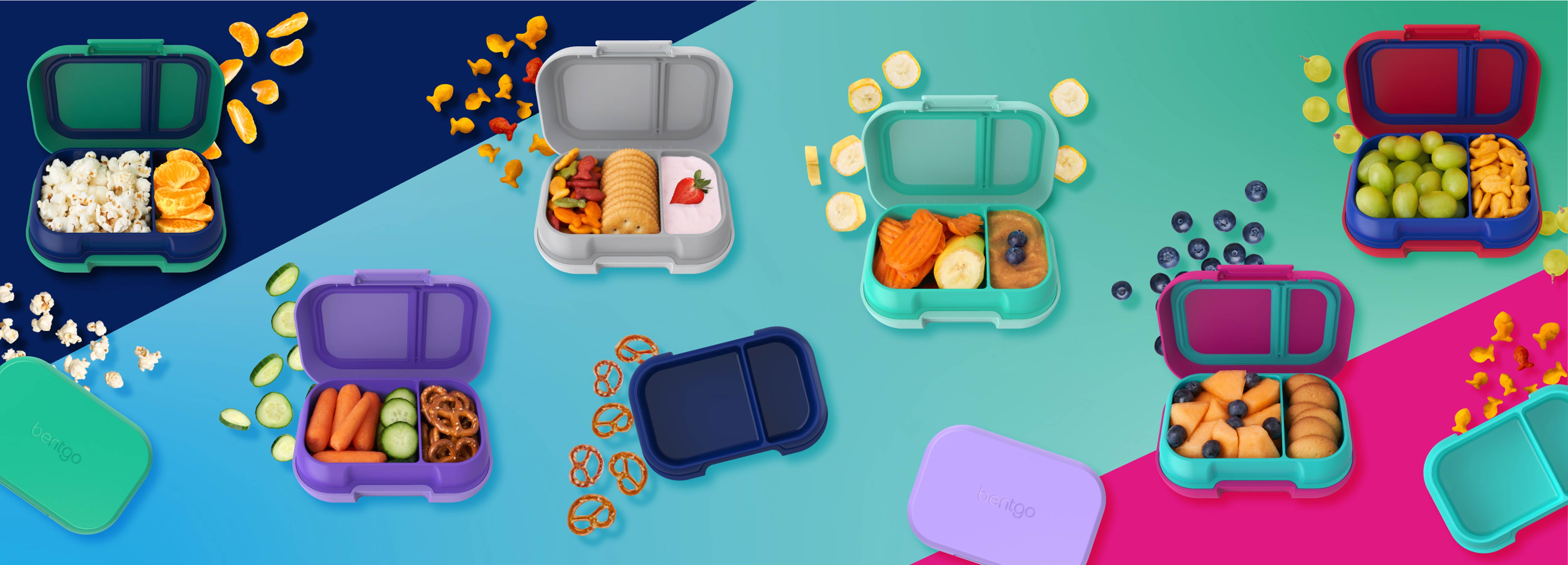 Bentgo®️ Kids Snack Container- A Leak-Resistant Snack Box for Small Meals  On-The-Go 