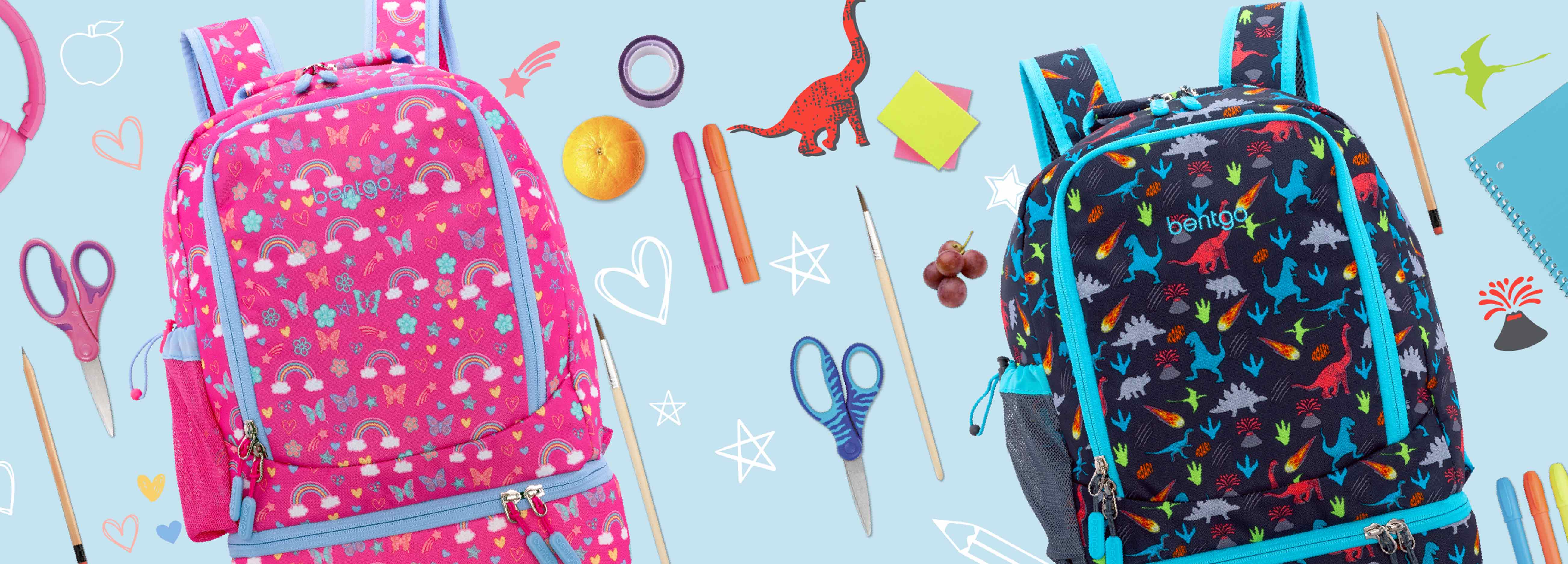 Bentgo Kids Backpack | Backpacks for School Abyss Blue Speckle Confetti