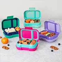 Bentgo Kids Chill Lunch Box - Confetti Designed Leak-Proof Bento & Removable Ice Pack 4 Compartments, Microwave Dishwasher Safe, Patented, 2-Year