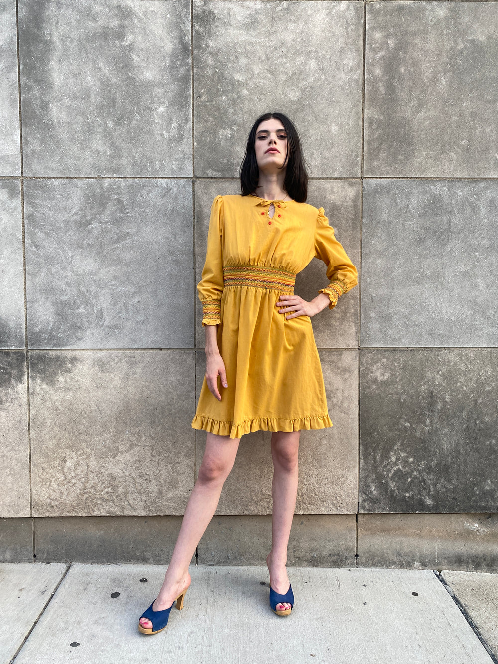 1960s-style yellow shift dress by George at Asda - Retro to Go